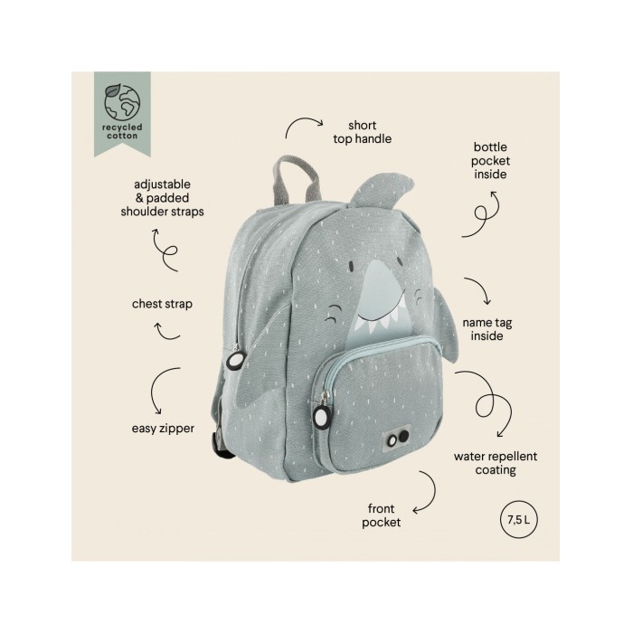 Παιδική Τσάντα Backpack Mr. Shark Trixie Παιδική Τσάντα Backpack Mr. Shark Trixie