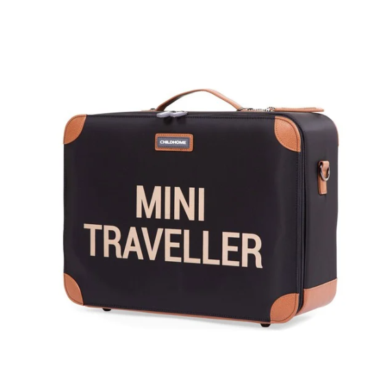 Παιδική Βαλίτσα Mini Traveller Kids Suitcase Μαύρος/Χρυσό Childhome Παιδική Βαλίτσα Mini Traveller Kids Suitcase Μαύρος/Χρυσό Childhome