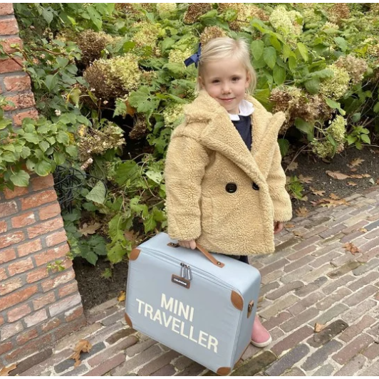 Παιδική Βαλίτσα Mini Traveller Kids Suitcase Γκρι Childhome Παιδική Βαλίτσα Mini Traveller Kids Suitcase Γκρι Childhome