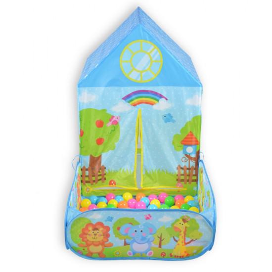 Παιδική Σκηνή  Zoo 2in1 Με 50 Μπάλες Moni