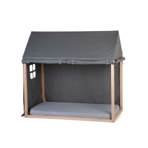 Παιδικό Κάλυμμα Γκρι Για TIPI Φυσικό Πλαίσιο Kρεβατιού 70*140cm Childhome