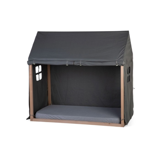 Παιδικό Κάλυμμα Γκρι Για TIPI Φυσικό Πλαίσιο Kρεβατιού 70*140cm Childhome