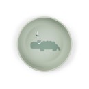 Παιδικό Μπωλ Με Αντιολισθιτική Βάση Happy Clouds Green  Done By Deer