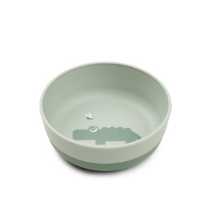 Παιδικό Μπωλ Με Αντιολισθιτική Βάση Happy Clouds Green  Done By Deer