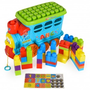 Παιδικό Παιχνίδι Τρένο Με Τουβλάκια 48τμχ Moni Παιδικό Παιχνίδι Τρένο Με Τουβλάκια 48τμχ Moni