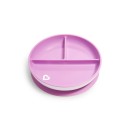 Παιδικό Πιατάκι Φαγητού Με Χωρίσματα Και Βεντούζα Μώβ Munchkin Παιδικό Πιατάκι Φαγητού Με Χωρίσματα Και Βεντούζα Μώβ Munchkin