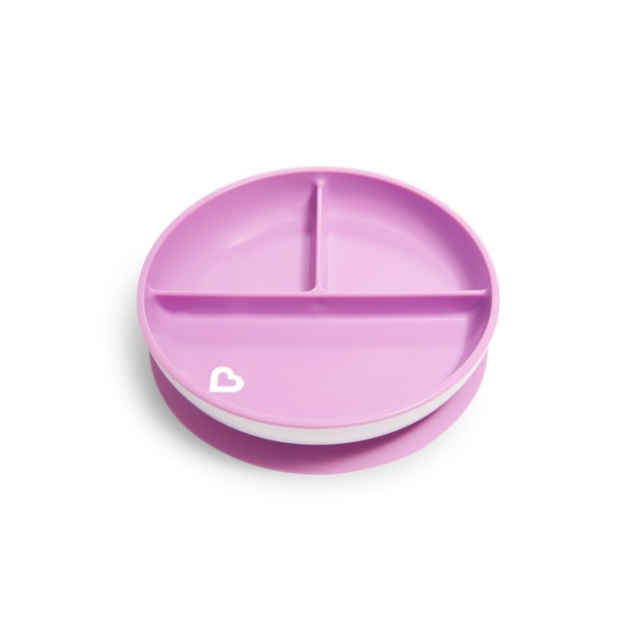 Παιδικό Πιατάκι Φαγητού Με Χωρίσματα Και Βεντούζα Μώβ Munchkin Παιδικό Πιατάκι Φαγητού Με Χωρίσματα Και Βεντούζα Μώβ Munchkin