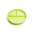 Παιδικό Πιατάκι Φαγητού Με Χωρίσματα Και Βεντούζα Πράσινο Munchkin Παιδικό Πιατάκι Φαγητού Με Χωρίσματα Και Βεντούζα Πράσινο Munchkin