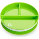 Παιδικό Πιατάκι Φαγητού Με Χωρίσματα Και Βεντούζα Πράσινο Munchkin Παιδικό Πιατάκι Φαγητού Με Χωρίσματα Και Βεντούζα Πράσινο Munchkin