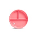 Παιδικό Πιατάκι Φαγητού Με Χωρίσματα Και Βεντούζα Ρόζ Munchkin Παιδικό Πιατάκι Φαγητού Με Χωρίσματα Και Βεντούζα Ρόζ Munchkin