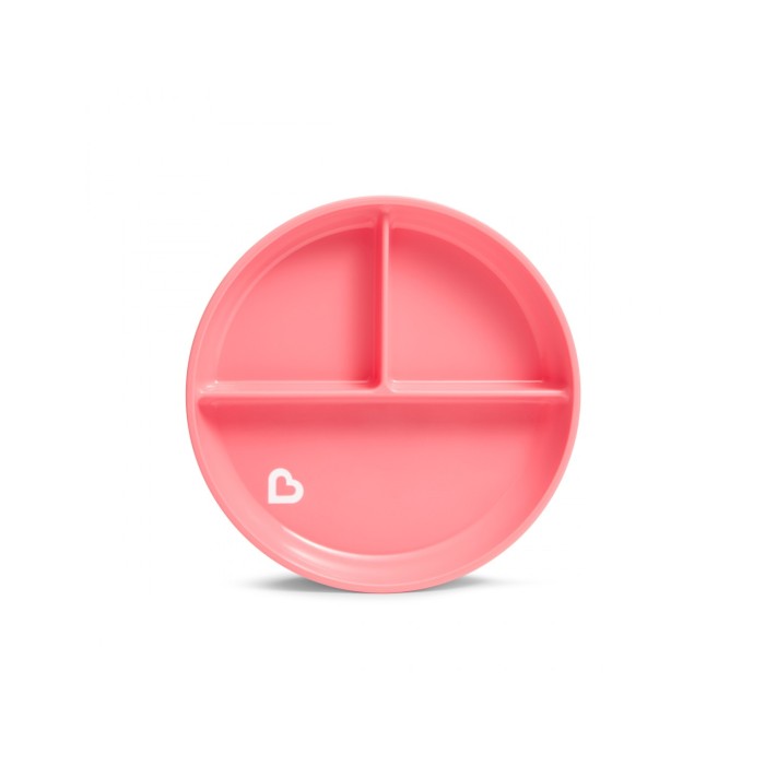 Παιδικό Πιατάκι Φαγητού Με Χωρίσματα Και Βεντούζα Ρόζ Munchkin Παιδικό Πιατάκι Φαγητού Με Χωρίσματα Και Βεντούζα Ρόζ Munchkin