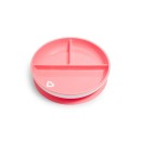 Παιδικό Πιατάκι Φαγητού Με Χωρίσματα Και Βεντούζα Ρόζ Munchkin Παιδικό Πιατάκι Φαγητού Με Χωρίσματα Και Βεντούζα Ρόζ Munchkin