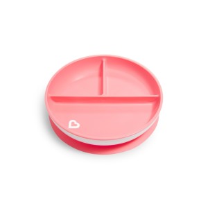 Παιδικό Πιατάκι Φαγητού Με Χωρίσματα Και Βεντούζα Ρόζ Munchkin Παιδικό Πιατάκι Φαγητού Με Χωρίσματα Και Βεντούζα Ρόζ Munchkin