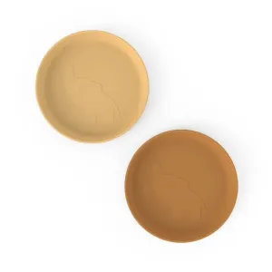 Παιδικό Πιάτο Σετ 2 Τμχ Elphee Μουσταρδί Done By Deer Παιδικό Πιάτο Σετ 2 Τμχ Elphee Μουσταρδί Done By Deer