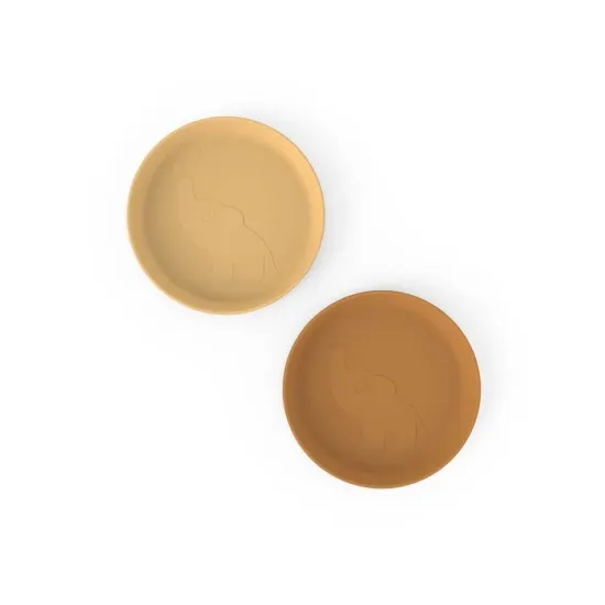 Παιδικό Πιάτο Σετ 2 Τμχ Elphee Μουσταρδί Done By Deer