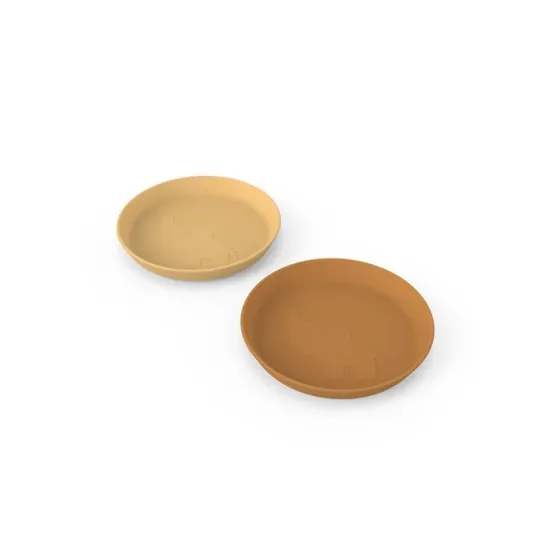 Παιδικό Πιάτο Σετ 2 Τμχ Elphee Μουσταρδί Done By Deer