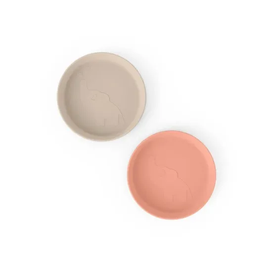 Παιδικό Πιάτο Σετ 2 Τμχ Elphee Sand-Coral Done By Deer