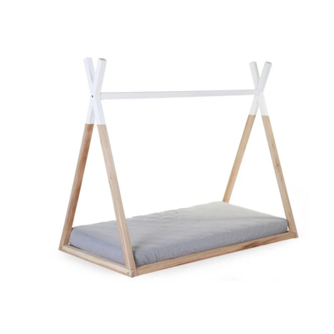 Παιδικό Πλαίσιο Kρεβατιού TIPI 70*140 cm Φυσικό-Λευκό Childhome Παιδικό Πλαίσιο Kρεβατιού TIPI 70*140 cm Φυσικό-Λευκό Childhome