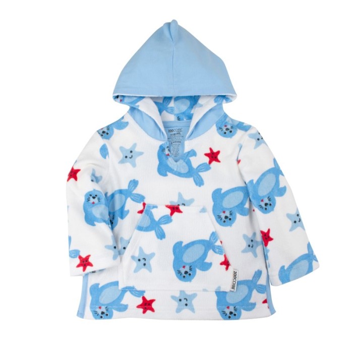 Παιδικό Πόντσο Θαλάσσης Swim Coverup UPF50+ Φώκια Zoocchini Παιδικό Πόντσο Θαλάσσης Swim Coverup UPF50+ Φώκια Zoocchini