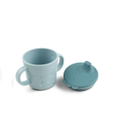 Παιδικό Ποτηράκι με Στόμιο και Λαβές Happy Dots Blue Done By Deer