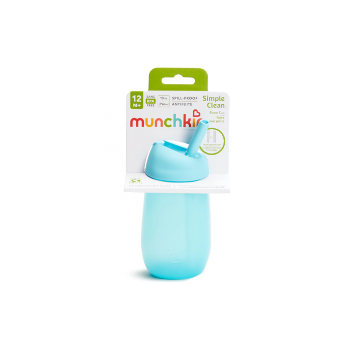Παιδικό Ποτηράκι Simple Clean Straw Cup Μπλε Munchkin