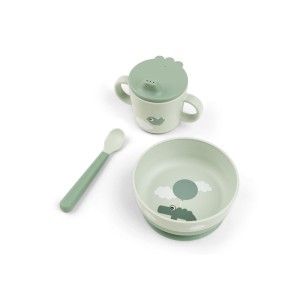 Παιδικό Σετ Φαγητού 3τμχ Happy Clouds Green Done By Deer