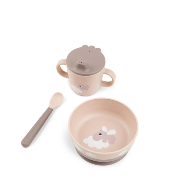 Παιδικό Σετ Φαγητού 3τμχ Happy Clouds Powder Done By Deer