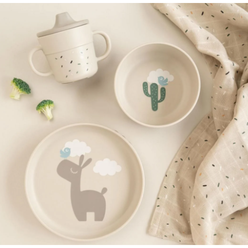 Παιδικό Σετ Φαγητού 3τμχ Lalee Sand Done By Deer