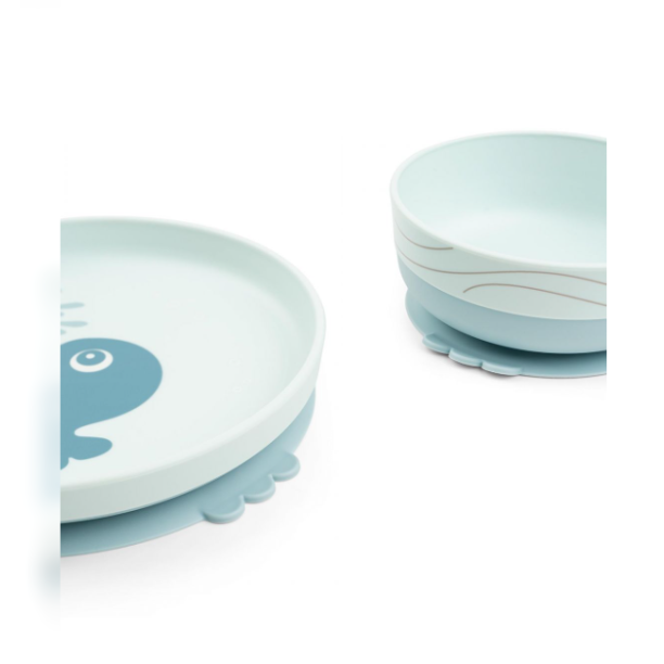 Παιδικό Σετ Φαγητού 3τμχ Wally Blue Done By Deer