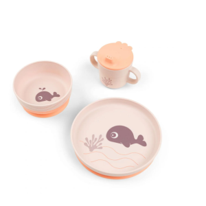 Παιδικό Σετ Φαγητού 3τμχ Wally Powder Done By Deer