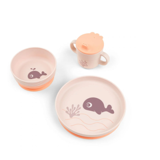 Παιδικό Σετ Φαγητού 3τμχ Wally Powder Done By Deer