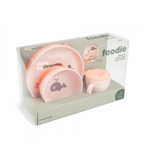 Παιδικό Σετ Φαγητού 3τμχ Wally Powder Done By Deer