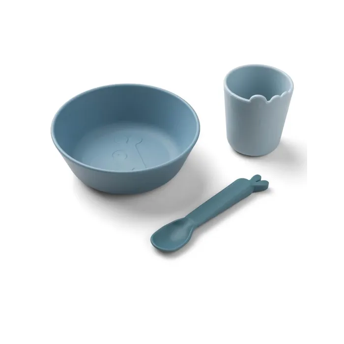 Παιδικό Σετ Φαγητού Μπλε Done by Deer