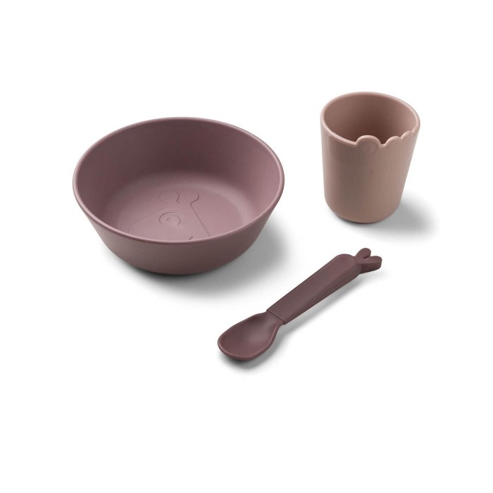 Παιδικό Σετ Φαγητού Ροζ Done by Deer