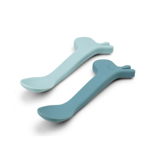 Παιδικό Σετ Κουταλάκια 2τμχ Lalee Blue 14cm Done By Deer Παιδικό Σετ Κουταλάκια 2τμχ Lalee Blue 14cm Done By Deer