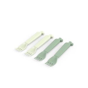 Παιδικό Σετ Πιρουνιά 4 Τμχ Raffi Πράσινο Done By Deer