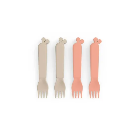 Παιδικό Σετ Πιρουνιά 4 Τμχ Raffi Sand-Coral Done By Deer