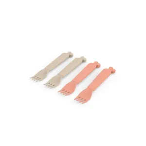 Παιδικό Σετ Πιρουνιά 4 Τμχ Raffi Sand-Coral Done By Deer