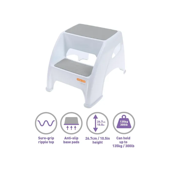 Παιδικό Σκαλοπάτι Βοηθητικό Διπλό Toddler&Me Γκρι Dreambaby