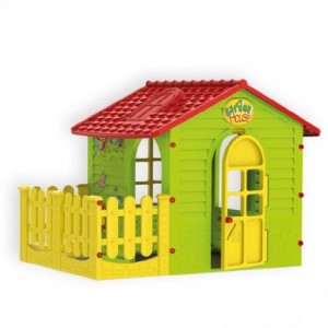 Παιδικό Σπιτάκι με Φράχτη Mochtoys Garden House 10839