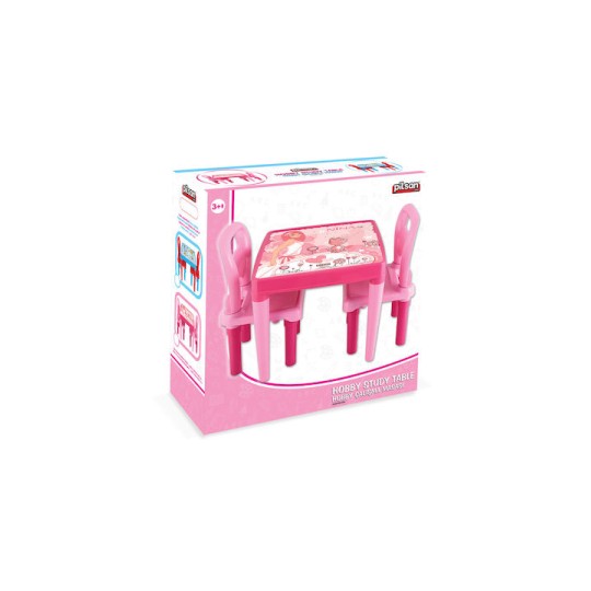 Παιδικό Τραπεζάκι Μελέτης Ροζ 03414 Pilsan