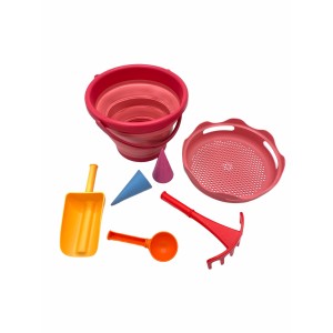 Παιχνίδια Για Άμμο 7 Σε 1 Ρόζ Compactoys