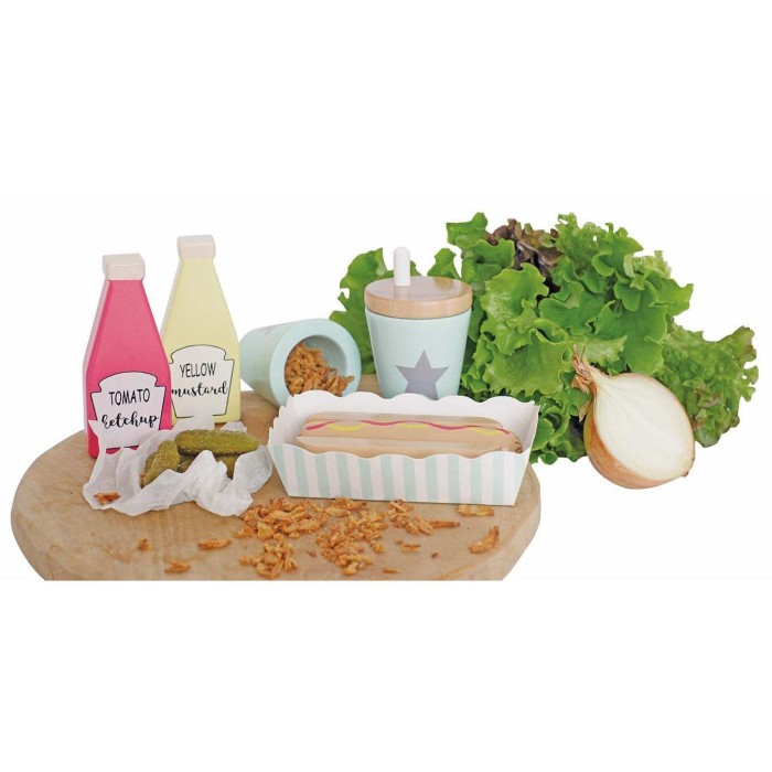 Πακέτο Mε Ξύλινα Υλικά Για Γεύμα Hot Dog Jabadabado Πακέτο Mε Ξύλινα Υλικά Για Γεύμα Hot Dog Jabadabado
