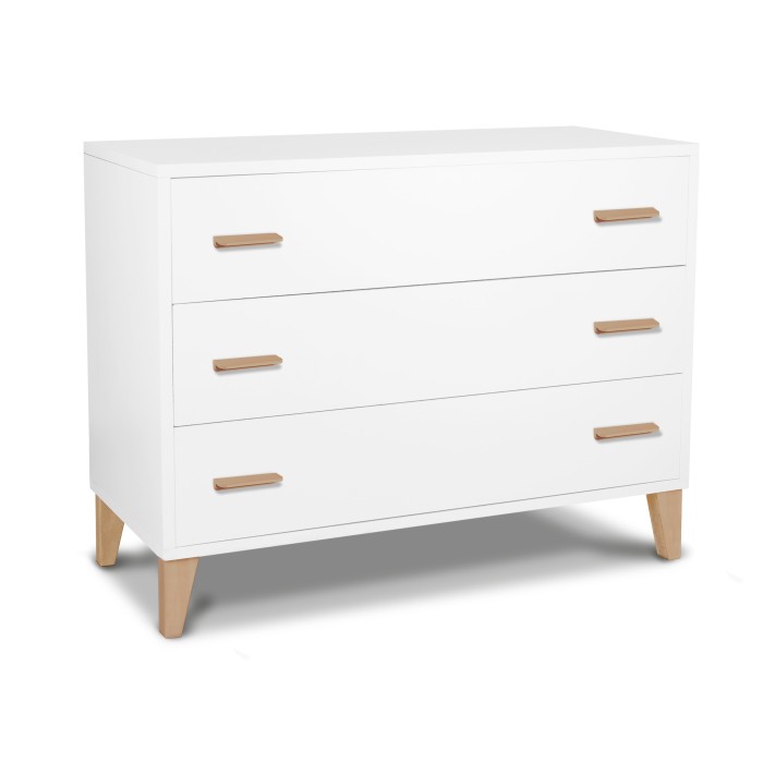 Pali Συρταριέρα Win Bianco-Naturale 115x51x85cm Pali Συρταριέρα Win Bianco-Naturale 115x51x85cm