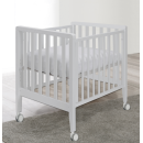 Pali Βρεφικό Σετ Win Bianco Με Λίκνο(90χ73cm) Κρεβάτι(133x73cm) Στρώματα Και Προστατευτικό Κάγκελο