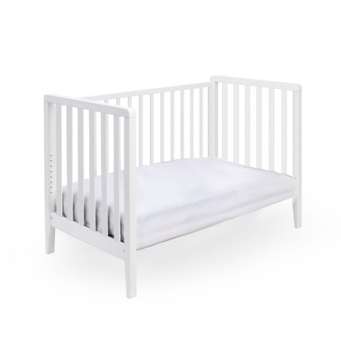 Pali Βρεφικό Σετ Win Bianco Με Λίκνο(90χ73cm) Κρεβάτι(133x73cm) Στρώματα Και Προστατευτικό Κάγκελο