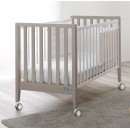 Pali Βρεφικό Σετ Win Bianco/Tortora Με Λίκνο(90χ73cm) Κρεβάτι(133x73cm) Στρώματα Και Προστατευτικό Κάγκελο