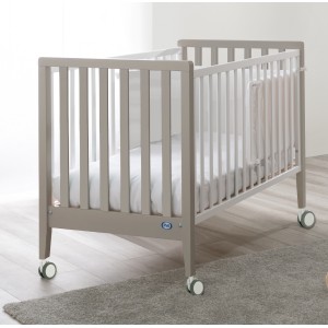 Pali Βρεφικό Σετ Win Bianco/Tortora Με Λίκνο(90χ73cm) Κρεβάτι(133x73cm) Στρώματα Και Προστατευτικό Κάγκελο