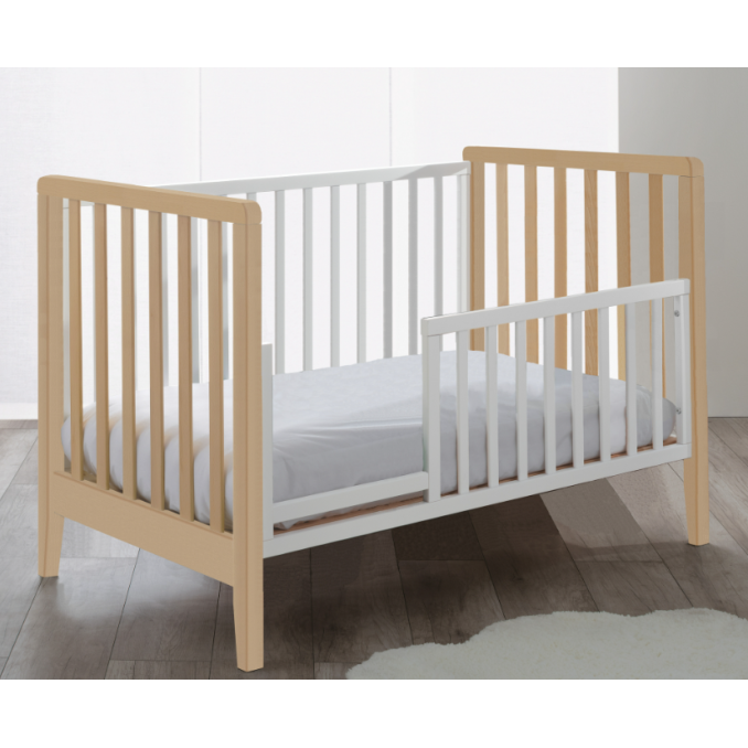 Pali Βρεφικό Σετ Win Naturale Με Λίκνο(90χ73cm) Κρεβάτι(133x73cm) Στρώματα Και Προστατευτικό Κάγκελο