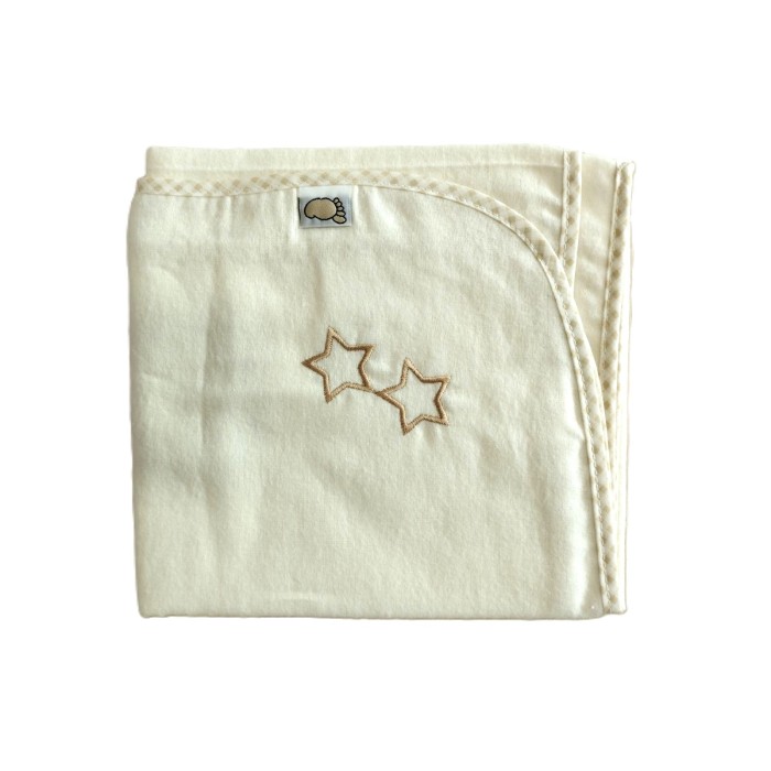 Πάνα Αγκαλιάς Με Κέντημα  Μπεζ Figlio Bino